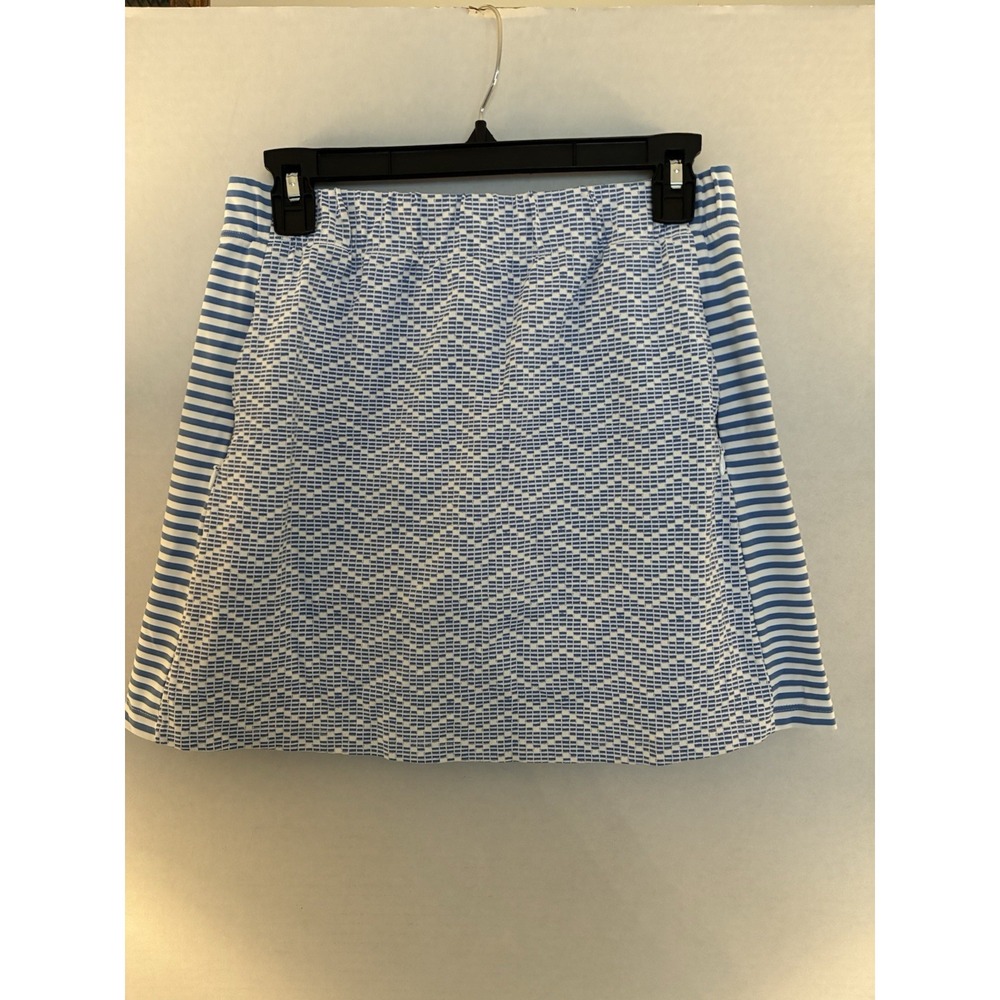 J McLaughlin Blue White Printed Golf Skort Womens Small Preppy Country Club